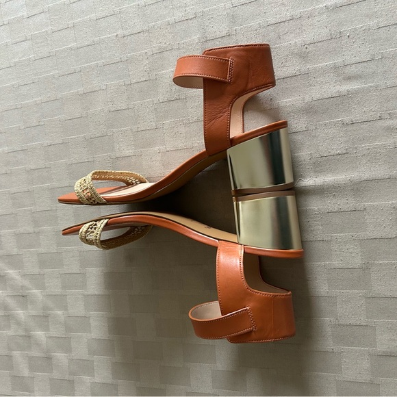 Coach Marci Leather Sandals in Hazelnut - Picture 9 of 16